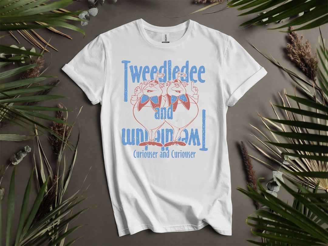 T-Shirt Donna Bianca Alice Nel Paese Delle Meraviglie - Maglietta Cinema, Stampa Diretta, 100% Made In Italy