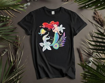 Disney The Little Mermaid Ariel T-Shirts, Hoodie for Men, Women, and Kids - Sizes S to 5XL | Ladies' T-Shirts Hoodie Available AD719