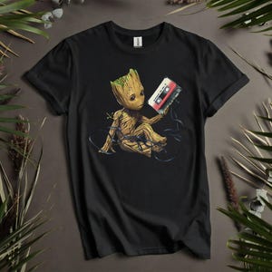 Groot Tape Portrait Guardians Of The T-shirts, hoodie voor heren, dames en kinderen - maten S tot 5XL | Dames-T-shirts met capuchon met capuchon beschikbaar AD933