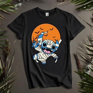 Stitch with Candy Bowl Custom T-Shirts for Men, Women, and Kids - Sizes S to 5XL | Ladies&#39; T-Shirts Available i941