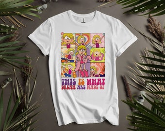 Retro 90s Cute Emotions Of Lizzie McGuire Custom T-Shirts for Men, Women, and Kids - Sizes S to 5XL | Ladies&#39; T-Shirts Available K619