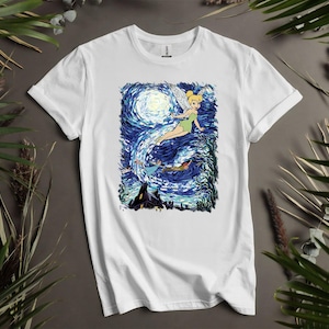 Camisetas y sudaderas personalizadas de Disney Peter Pan: Noche Estrellada para hombre, mujer y niño (tallas S a 5XL) / Sudadera con capucha para mujer disponible (AD536)