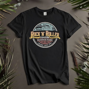Camisetas personalizadas de Disney Hollywood de los años 90 de Rockin Roller para hombres, mujeres y niños. Tallas S a 5XL. Camisetas para mujer disponibles. K363