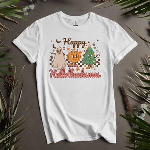 Koszulki z nadrukiem Happy Hallothanksmas Holiday Season, bluzy z kapturem dla mężczyzn, kobiet i dzieci - rozmiary od S do 5XL | Koszulki damskie z kapturem dostępne w cenie 970 USD