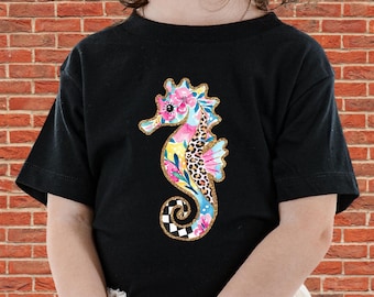 The Little Mermaid Seahorse Unisex T-Shirt Hoodie Sweatshirt Romper | Premium DTF Print | Vintage & Aesthetic Styles | N465