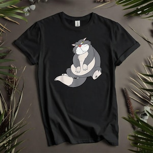 Maglietta personalizzata con gatto Lucifero infastidito e carino, felpe con cappuccio per uomo, donna e bambino - Taglie dalla S alla 5XL / T-shirt con cappuccio da donna disponibili AD22