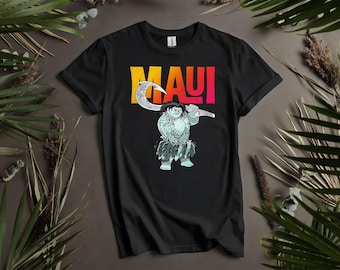 Disney Moana Maui Shirt Disney Custom T-Shirts, Hoodie for Men, Women, and Kids - Sizes S to 5XL | Ladies' T-Shirts Hoodie Available AD512