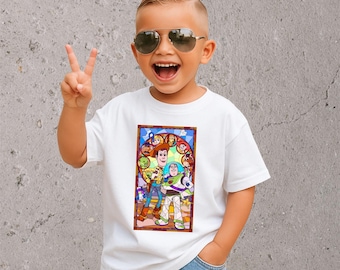 Sudadera unisex con capucha y estampado premium DTF de Buzz y Woody de Toy Story de Disney / Estilos vintage y estéticos / N139