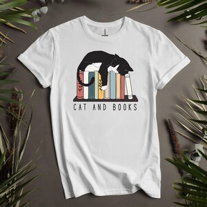Chemise Comfort Colors Cat Book, T-shirts personnalisés, sweat à capuche pour homme, femme et enfant - Tailles S à 5XL | T-shirts à capuche pour femmes disponibles AD130