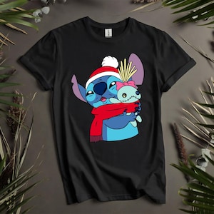 Magliette personalizzate Stitch in Christmas Gift Box per uomo, donna e bambino - Taglie dalla S alla 5XL / Magliette da donna disponibili i921