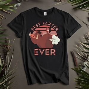 Pumbaa Beste Farter Ever Ever Disney Der König der Löwen Benutzerdefinierte T-Shirts für Männer, Frauen und Kinder - Größen S bis 5XL | Damen T-Shirts erhältlich K876
