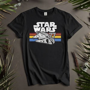 Camisetas personalizadas retro de los años 90 del Halcón Milenario 77 de Star Wars para hombres, mujeres y niños. Tallas S a 5XL. Camisetas para mujer disponibles. K643