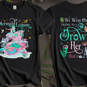 2-seitige Meerjungfrau Lagune T-Shirts für Männer, Frauen und Kinder - Größen S bis 5XL | Damen-T-Shirts erhältlich AB17-2