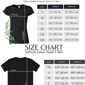Size chart for Women’s Tee and Kids’ Tee showing measurements by size (inches/cm) to help choose the correct fit.
Retro vintage-style pop culture printed tshirt, iconic movie/cartoon inspired design, unisex soft cotton tee, fun gift for men women kids, fan merch style, everyday casual wear, high-detail print, multiple colors and sizes.