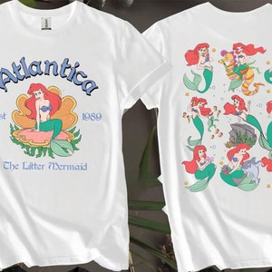2-seitig Die kleine Meerjungfrau Atlantis Est 1989 T-Shirts für Männer, Frauen und Kinder - Größen S bis 5XL | Damen-T-Shirts erhältlich AB109-2