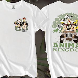 2-seitiges Disney Animal Kingdom Safari-Modus-T-Shirt für Männer, Frauen und Kinder - Größen S bis 5XL | Damen-T-Shirts erhältlich AB111-2