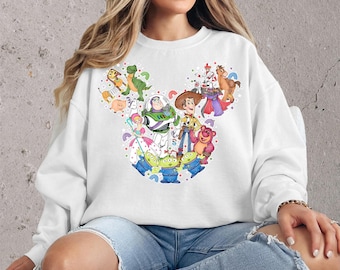 Sudadera unisex con capucha y camiseta de Toy Story de Disney / Estampado DTF premium / Estilos vintage y estéticos / N143
