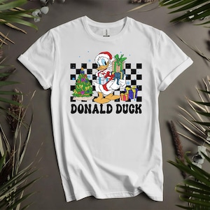 Scatola regalo di Natale di Paperino T-shirt personalizzate per uomo, donna e bambino - Taglie dalla S alla 5XL / T-shirt da donna disponibili L4