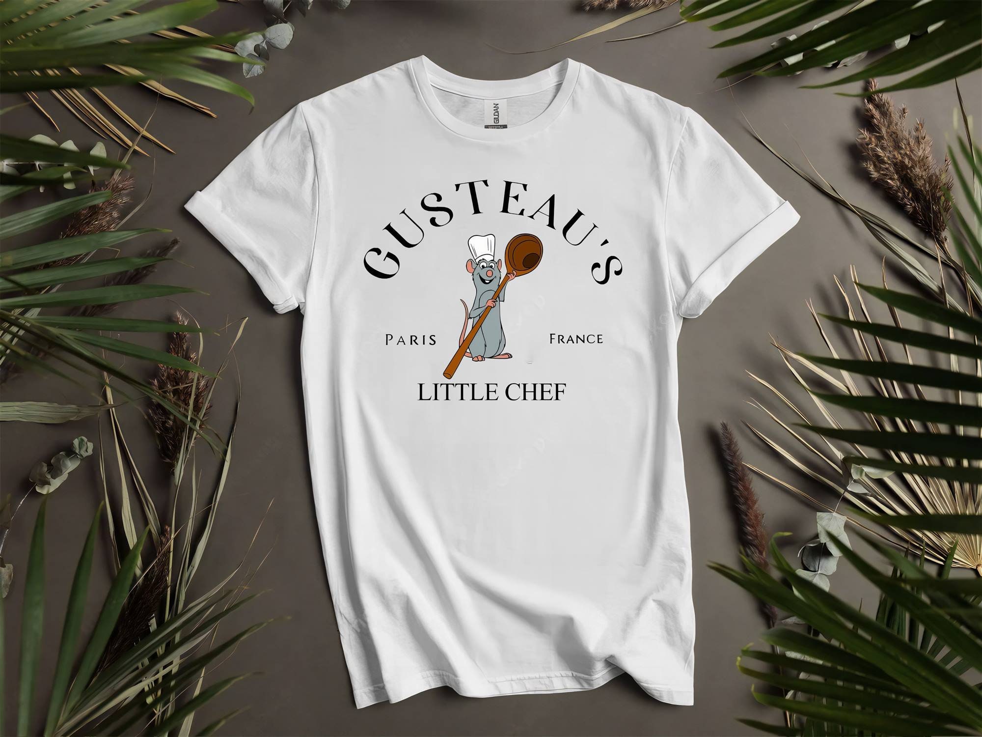 Pixar Ratatouille Cute  Remy Little Chef Graphic Custom T-Shirts for Men, Women, and Kids - Sizes S to 5XL | Ladies' T-Shirts Available K297