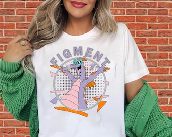 Figment Retro 90er Jahre Porträt Tshirt | Unisex Erwachsene T-Shirt | Hoodie-Sweatshirt | Premium DTF Druck | Kids Option | O284