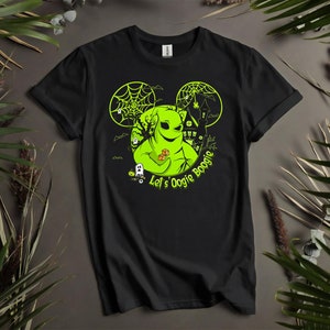 Camisetas personalizadas negras con diseño de cartas del tarot Oogie Boogie para hombres, mujeres y niños. Tallas S a 5XL. Camisetas para mujer disponibles. i816