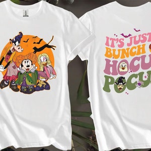 2-seitig Minnie Daisy Clarabelle Hokus Pokus Benutzerdefinierte T-Shirts für Männer, Frauen und Kinder - Größen S bis 5XL | Damen-T-Shirts erhältlich AB59-2