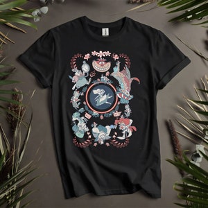 Camisetas personalizadas con el estilo de cartas de Alicia en el país de las maravillas de Disney de los años 90 para hombres, mujeres y niños (tallas S a 5XL / camisetas para mujer disponibles) K620