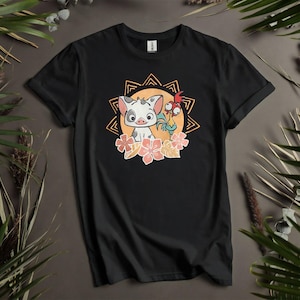 Disney Hei Hei And Pua Floral Custom T-Shirts, Hoodie for Men, Women, and Kids - Sizes S to 5XL | Ladies' T-Shirts Hoodie Available AD395