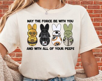 May The Force Be With You Unisex T-Shirt Hoodie Sweatshirt Romper | Premium DTF Print | Vintage & Aesthetic Styles | N322