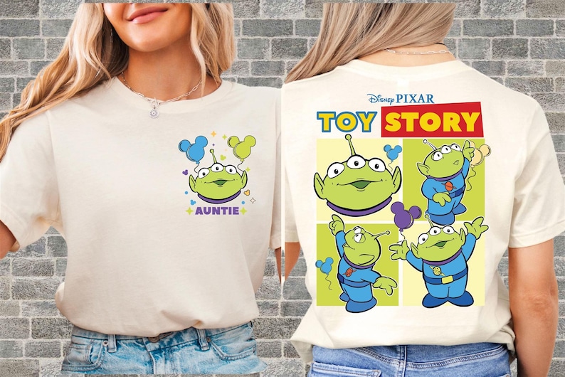 personalized toy story alien design custom name disney family vacation tshirt,hoodie,sweatshirt,romper adults kids matching outfit.
