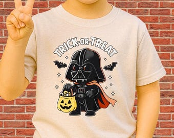 Star Wars Trick Or Treat Unisex T-Shirt Hoodie Sweatshirt Romper | Premium DTF Print | Vintage & Aesthetic Styles | N442