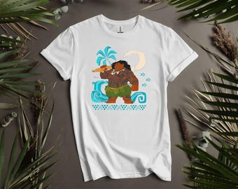 Disney Maui Moana Movie Shirt Custom T-Shirts, Hoodie for Men, Women, and Kids - Sizes S to 5XL | Ladies' T-Shirts Hoodie Available AD448