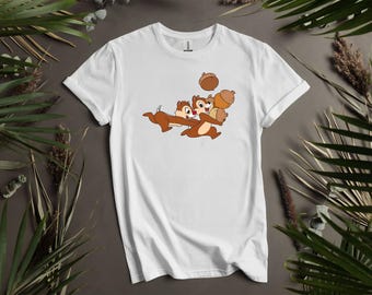Disney Chip N Dale Chipmunks custom T-shirts, hoodie voor heren, dames en kinderen - maten S t/m 5XL | Dames-T-shirts met capuchon met capuchon beschikbaar AD333