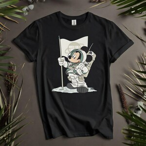 ディズニー ミッキーマウス 宇宙飛行士 カスタム Tシャツ、パーカー メンズ、レディース、キッズ用 - サイズ S～5XL | レディース Tシャツ パーカー AD492