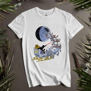 Star War Christmasdarth Vader Sleigh Christmasgalaxys T-Shirt Hoodie Matching Outfit Up To 5XL M307