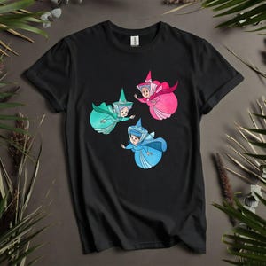 T-shirt Good Fairies Flora Fauna Merryweather, con cappuccio per uomo, donna e bambino - Taglie dalla S alla 5XL / T-shirt con cappuccio da donna disponibili AD927