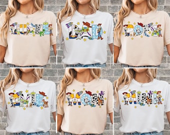 T-shirt pour maman et papa Toy Story | T-shirt graphique drôle personnalisé | Impression de qualité en coton | Tailles adultes enfants dames | Options de sweat à capuche et barboteuse | N938