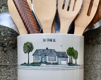 MADE to ORDER ~ Custom Home Utensil Holder