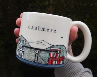 IN STOCK -- Cashmere Mug in dark blue