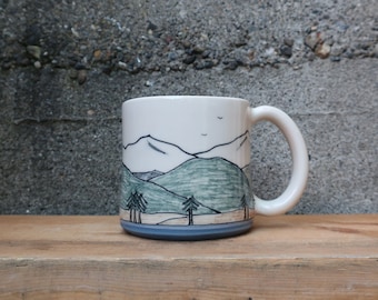 MADE to ORDER ~ Mountainscape Mug