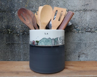 SECONDS -- LA Utensil Holder in black