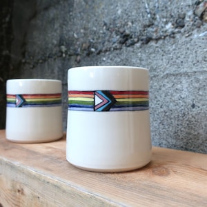 MADE to ORDER ~ Rainbow Cup (no handle) ~ 15% of sales will go to the Tacoma Rainbow Center