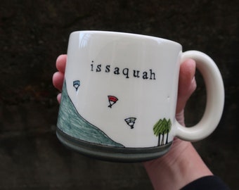 SECONDS ~ Issaquah Mug in dark green