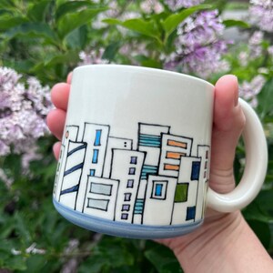 MADE to ORDER Rainbow Mug, Pride Mug, LGBTQIA Mug 15% of sales will go to the Tacoma Rainbow Center Rainbow City