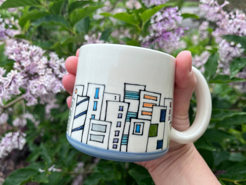 MADE to ORDER Rainbow Mug, Pride Mug, LGBTQIA Mug 15% of sales will go to the Tacoma Rainbow Center Rainbow City