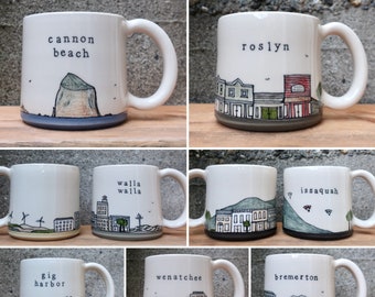 MADE to ORDER ~ PNW Mug, Pacific Northwest Mug