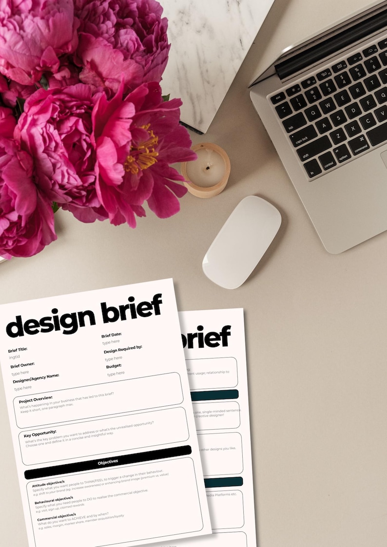 Design Brief Template | Client Questionnaire for Designers | Editable ...