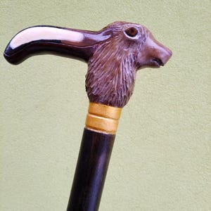 Rabbit Wooden Walking Cane, Bunny Walking Stick, Hand Carved Handle, Hiking Stick, Handmade, Gift, Décor.