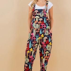 Unisex Hippie Overalls, Hippie Jumpsuits, Dungarees, Fun Clothing, Psychedelics overalls, Men Fun Clothing, Rave Clothing