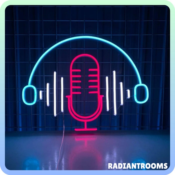 On Air Neon Sign, On Air Led Light, Microphone Best Gifts, Custom Music Audio Studio Neon Sign, Home Musical Musician Streamer Room Decor